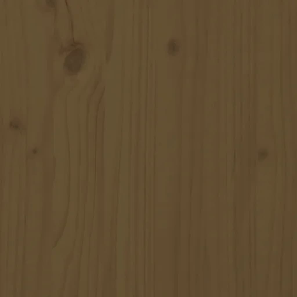 vidaXL Čelo postele medově hnědé 206 x 4 x 104 cm masivní borovice