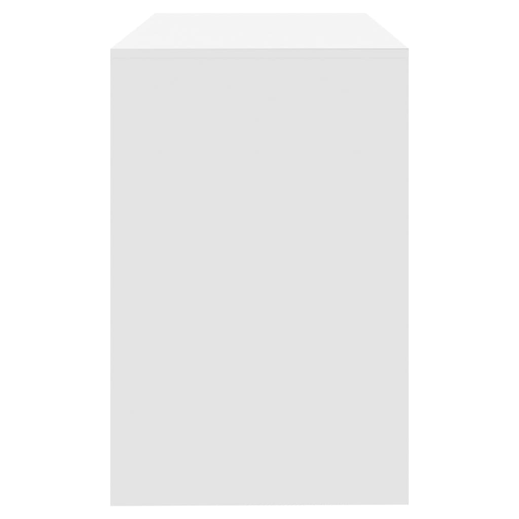 vidaXL Psací stůl bílý 101 x 50 x 76,5 cm dřevotříska