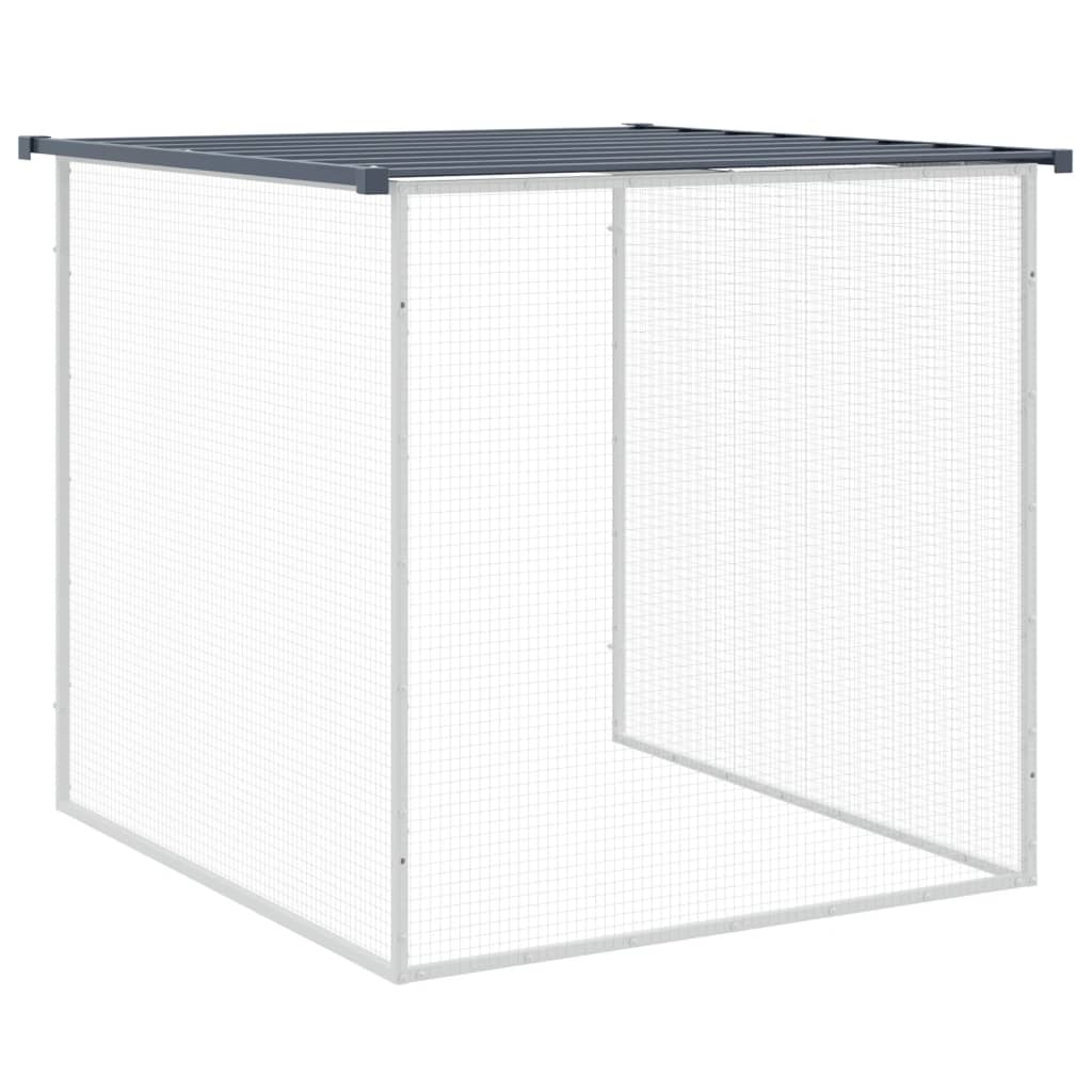 vidaXL Klec pro kuřata se střechou antracitová 603 x 98 x 90 cm ocel