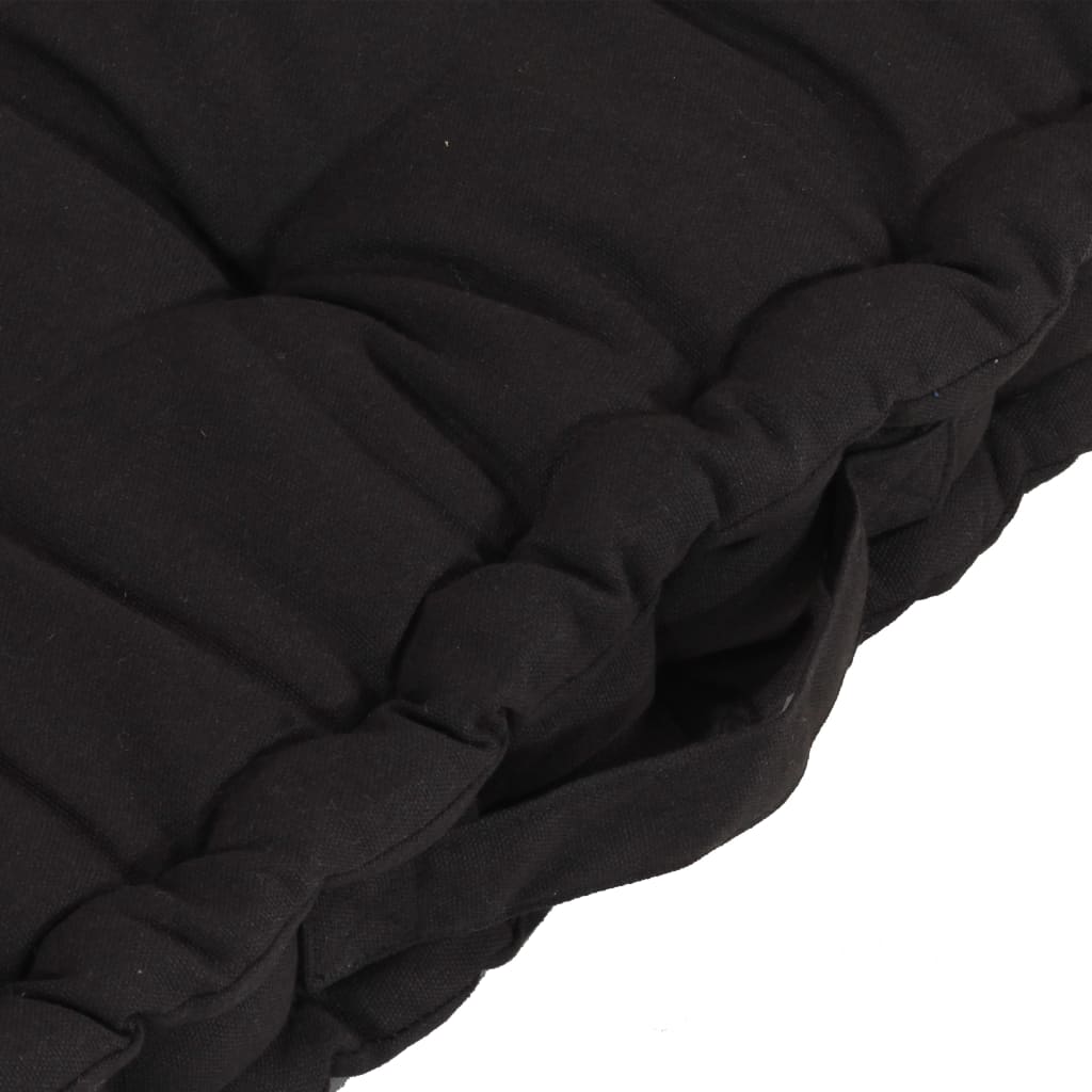 vidaXL Podušky na nábytek z palet 3 ks bavlna černé