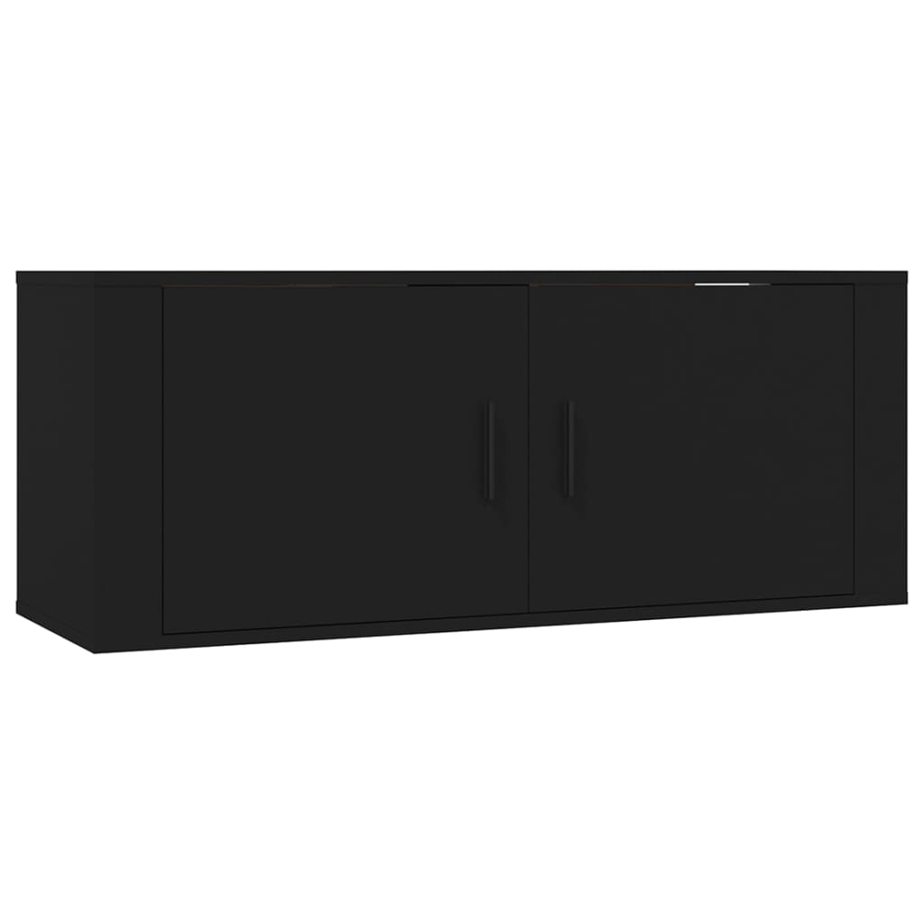 vidaXL 7dílný set TV skříněk černý kompozitní dřevo