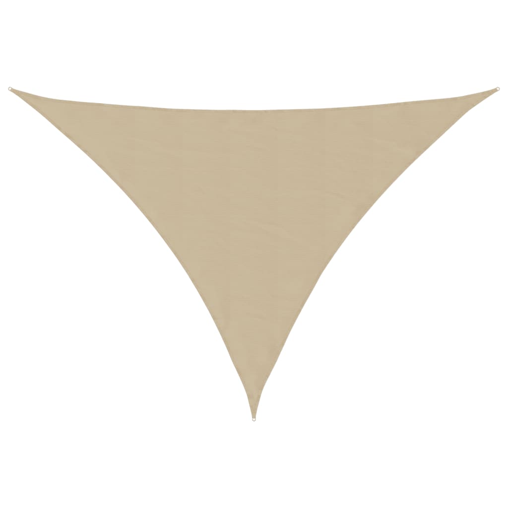 vidaXL Stínící plachta oxfordská látka trojúhelníková 4x5x6,4 m béžová