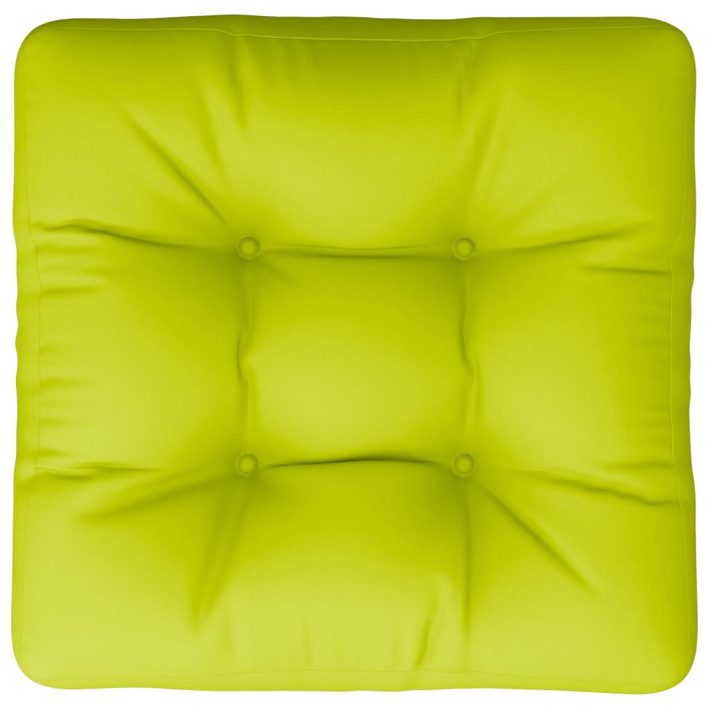 vidaXL Poduška na palety jasně zelená 58 x 58 x 10 cm textil