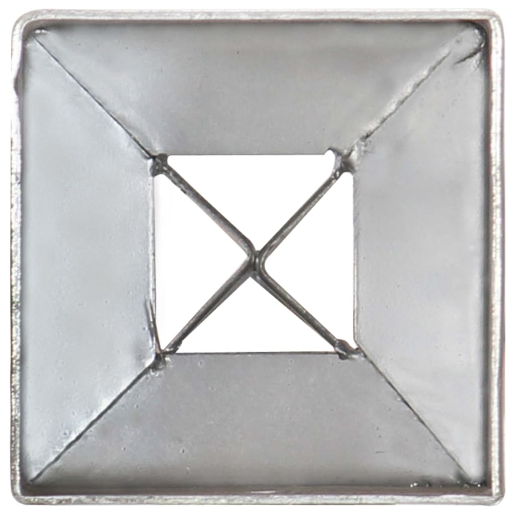 vidaXL Kotvící hroty 6 ks stříbrné 7 x 7 x 90 cm pozinkovaná ocel