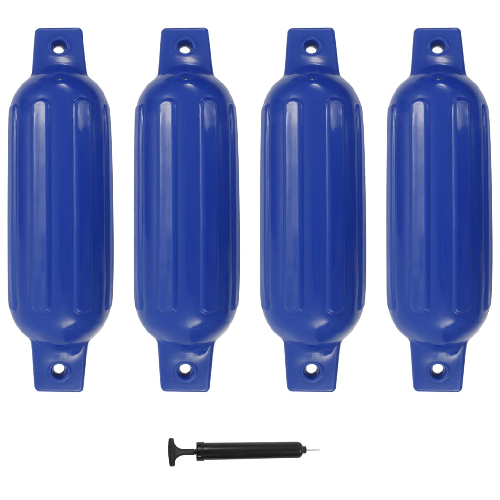 vidaXL Lodní fender 4 ks modrý 41 x 11,5 cm PVC