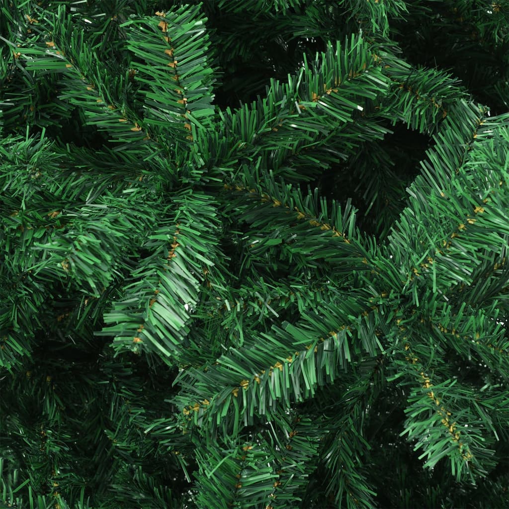 vidaXL Umělý vánoční stromek s LED a sadou koulí 500 cm zelený