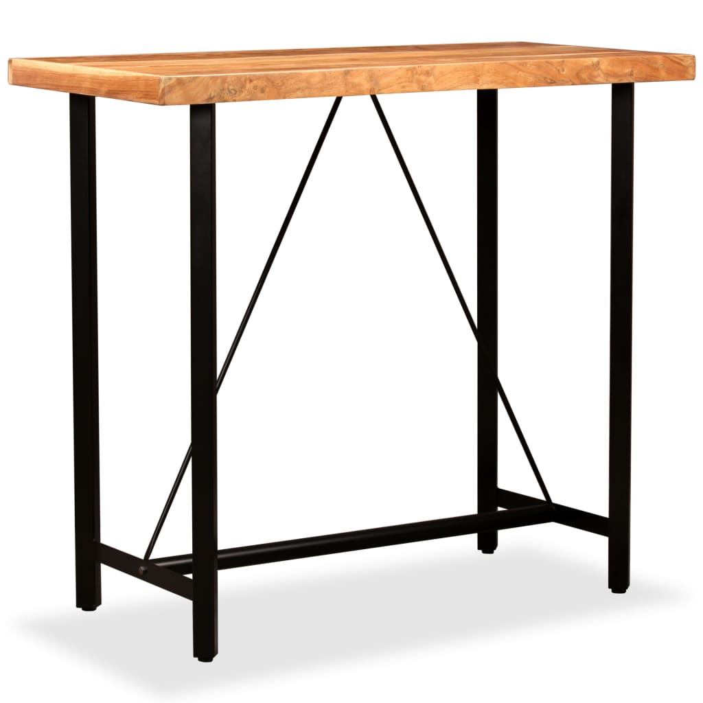 vidaXL Barový stůl masivní akáciové dřevo 120 x 60 x 107 cm