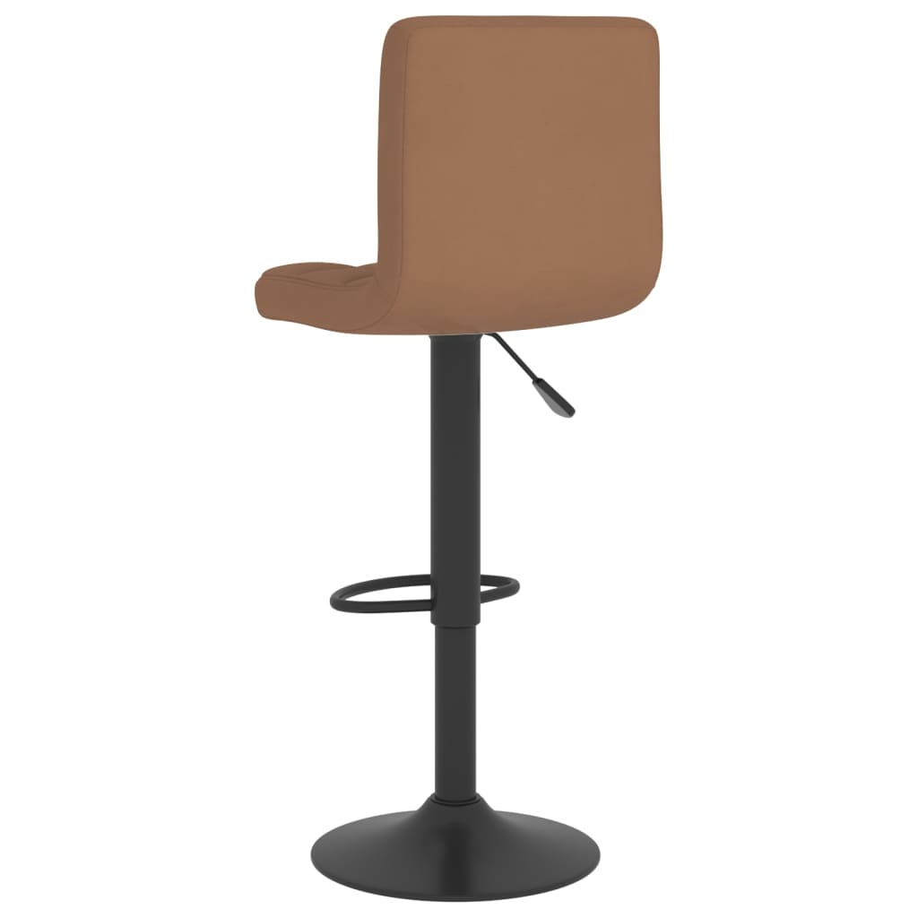 vidaXL Barové židle 2 ks hnědé textil