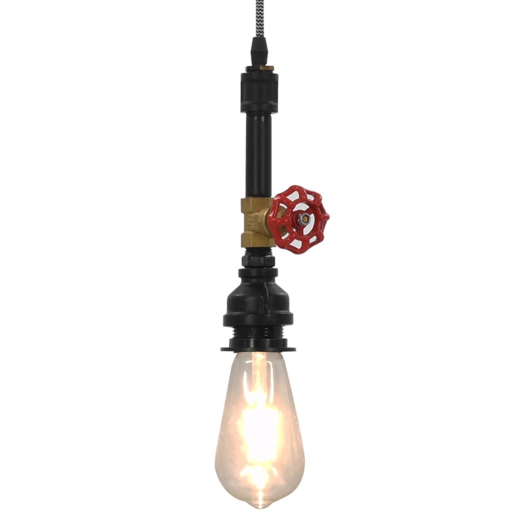 vidaXL Závěsná lampa design vodovodní kohoutek černá E27