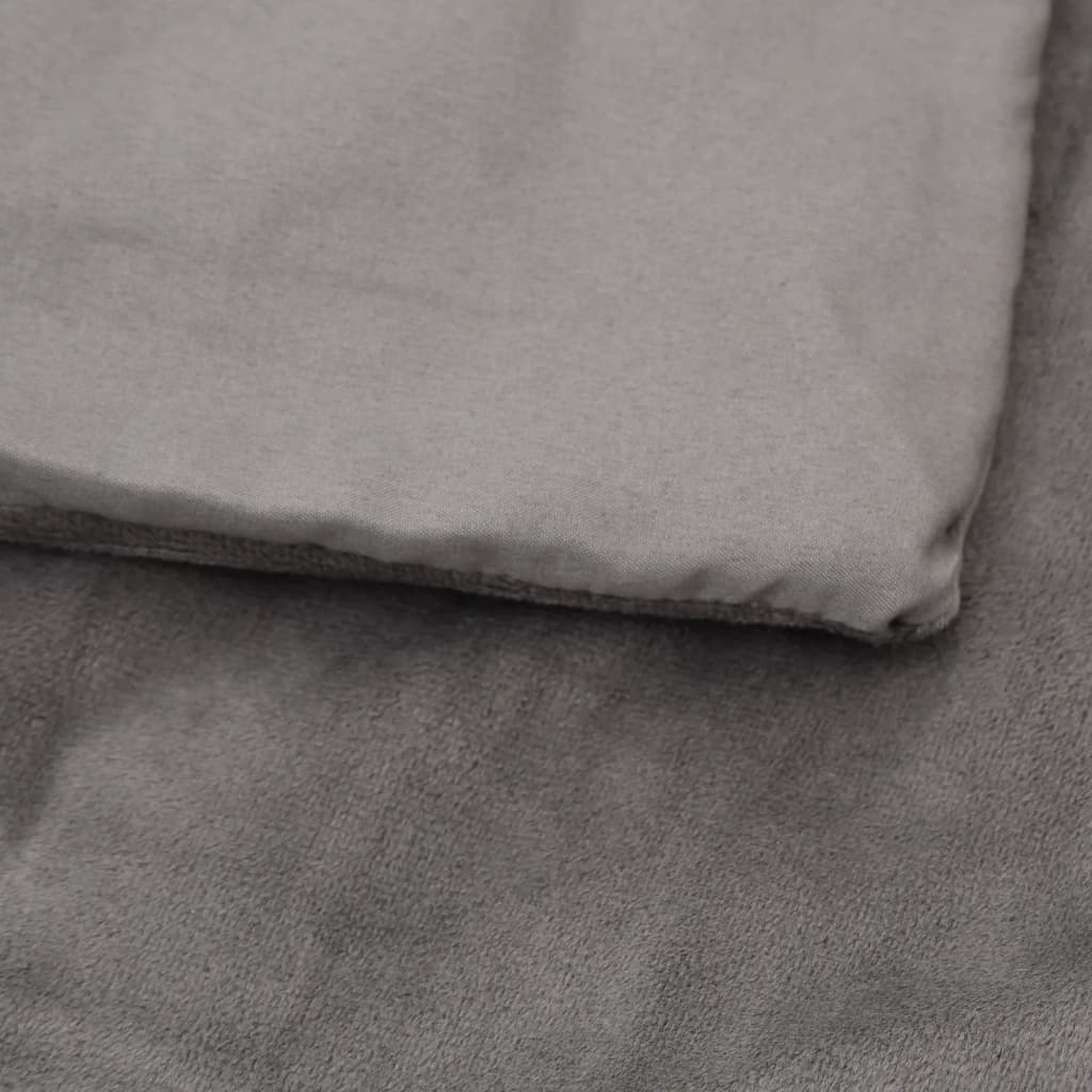 vidaXL Zátěžová deka s povlečením šedá 150 x 200 cm 7 kg textil