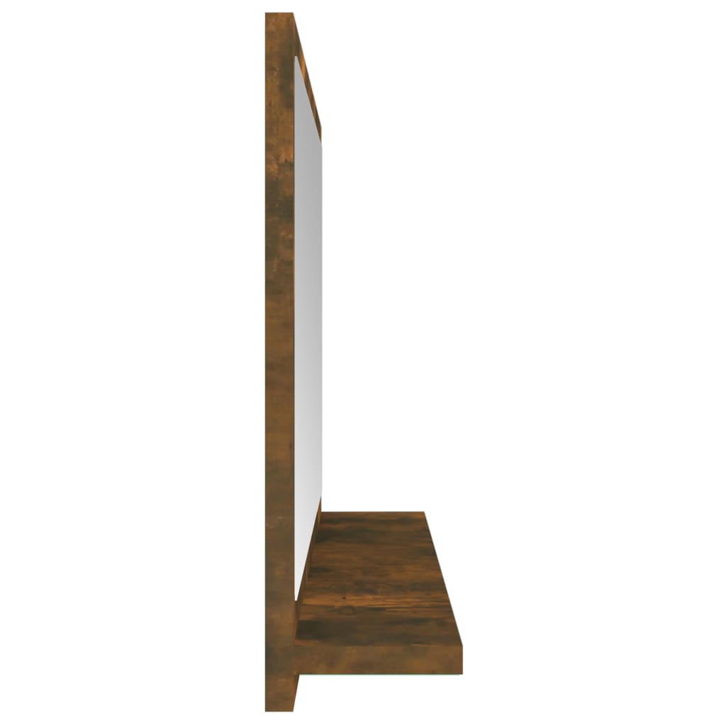 vidaXL Koupelnové zrcadlo kouřový dub 40x10,5x37 cm kompozitní dřevo