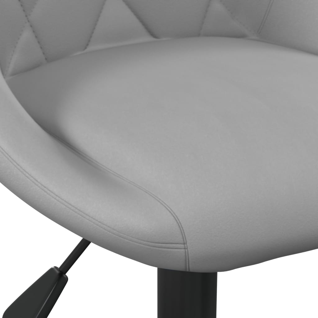 vidaXL Barové židle 2 ks světle šedé samet