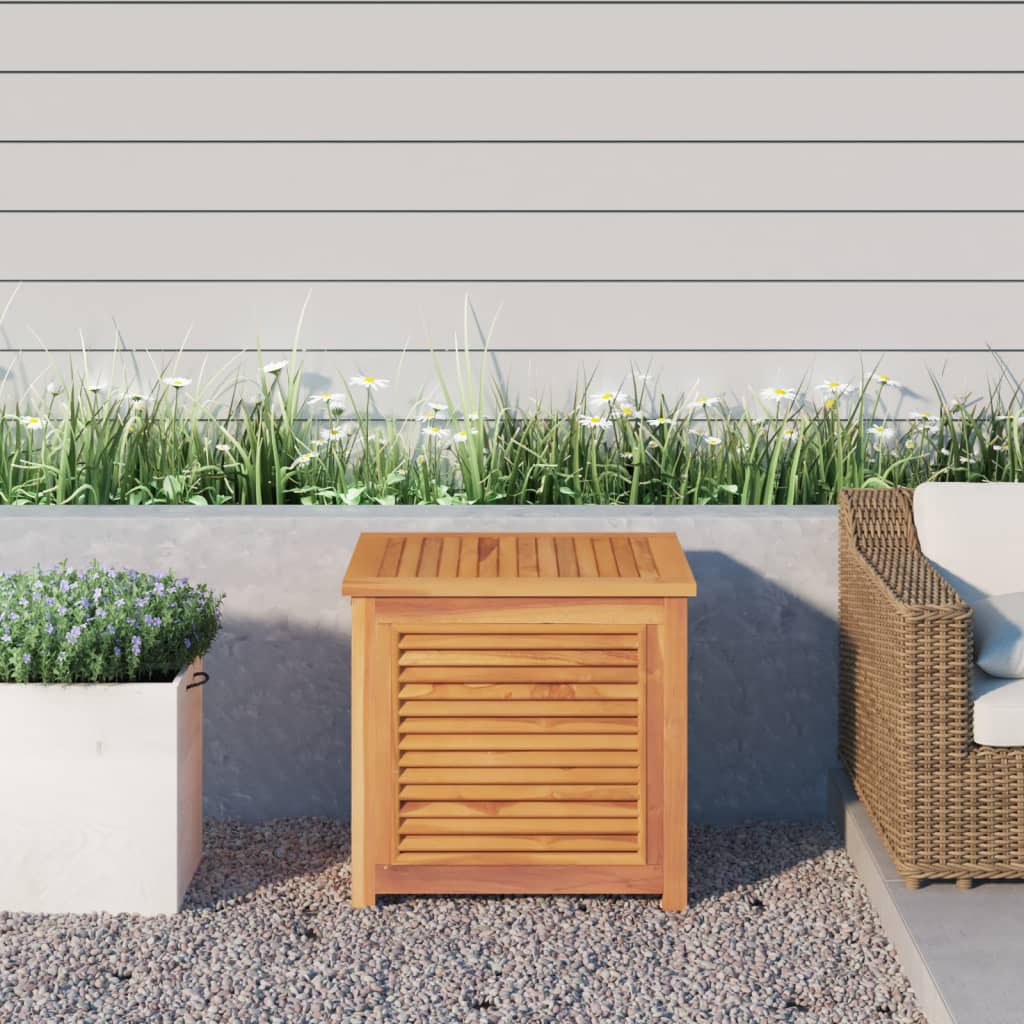 vidaXL Zahradní úložný box s vložkou 60 x 50 x 58 cm masivní teak