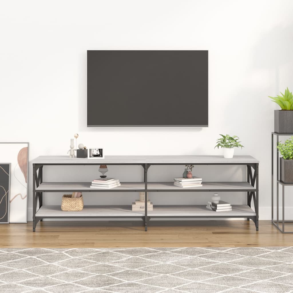 vidaXL TV skříňka šedá sonoma 160 x 40 x 50 cm kompozitní dřevo