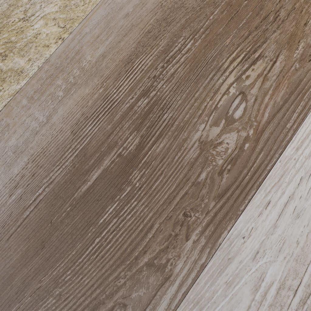 vidaXL Nesamolepicí PVC podlahová prkna 5,26 m² 2 mm bělené dřevo