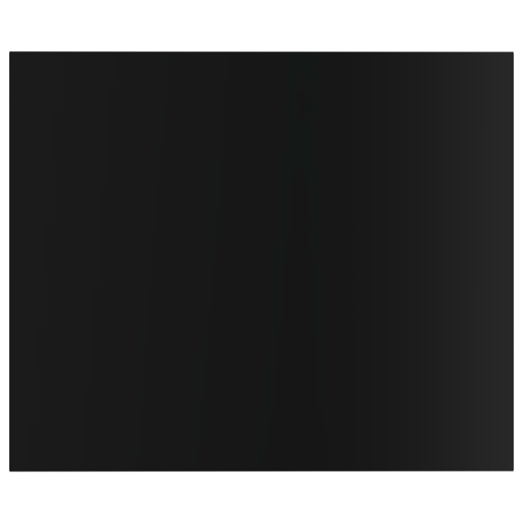 vidaXL Přídavné police 4 ks černé vysoký lesk 60x50x1,5 cm dřevotříska