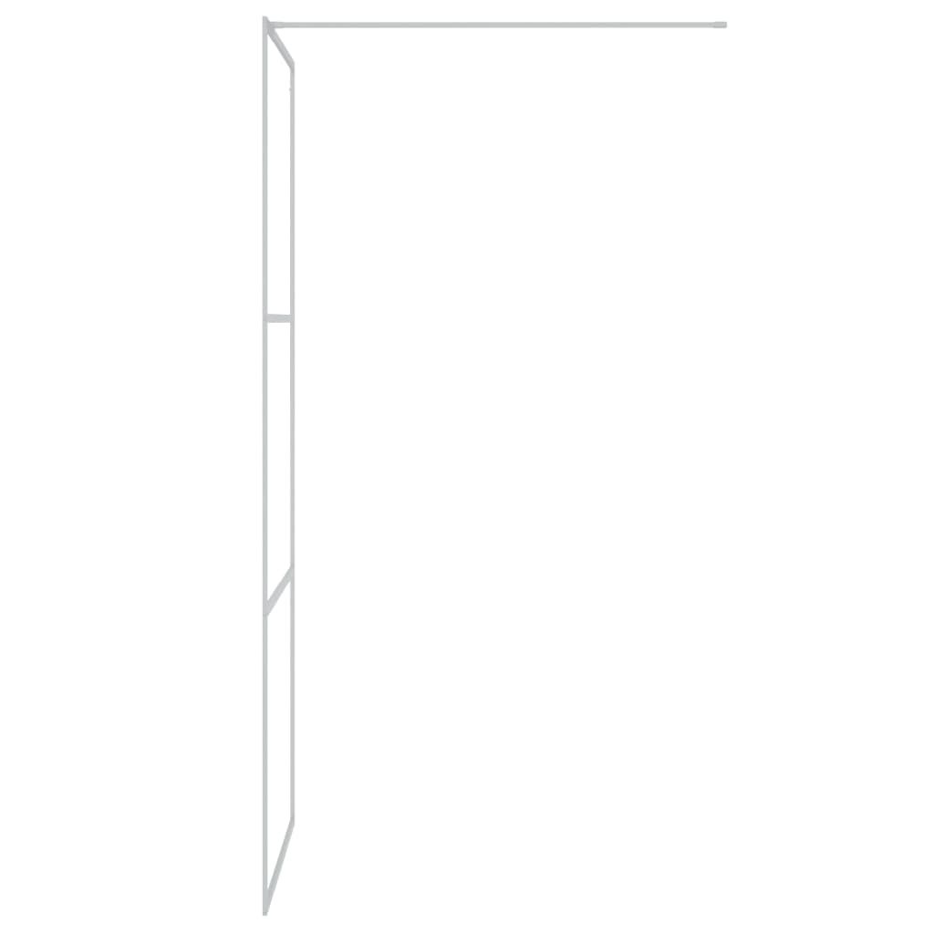 vidaXL Sprchová zástěna walk-in stříbrná 80 x 195 cm čiré ESG sklo