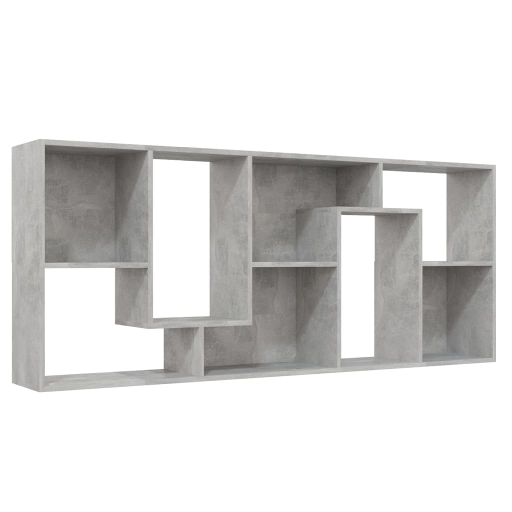 vidaXL Knihovna betonově šedá 67 x 24 x 161 cm dřevotříska