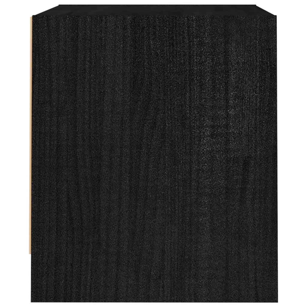 vidaXL Noční stolky 2 ks černé 40 x 30,5 x 35,5 cm masivní borovice