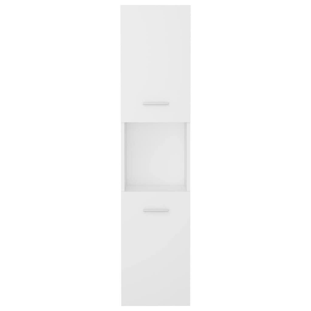 vidaXL Koupelnová skříňka bílá 30 x 30 x 130 cm dřevotříska