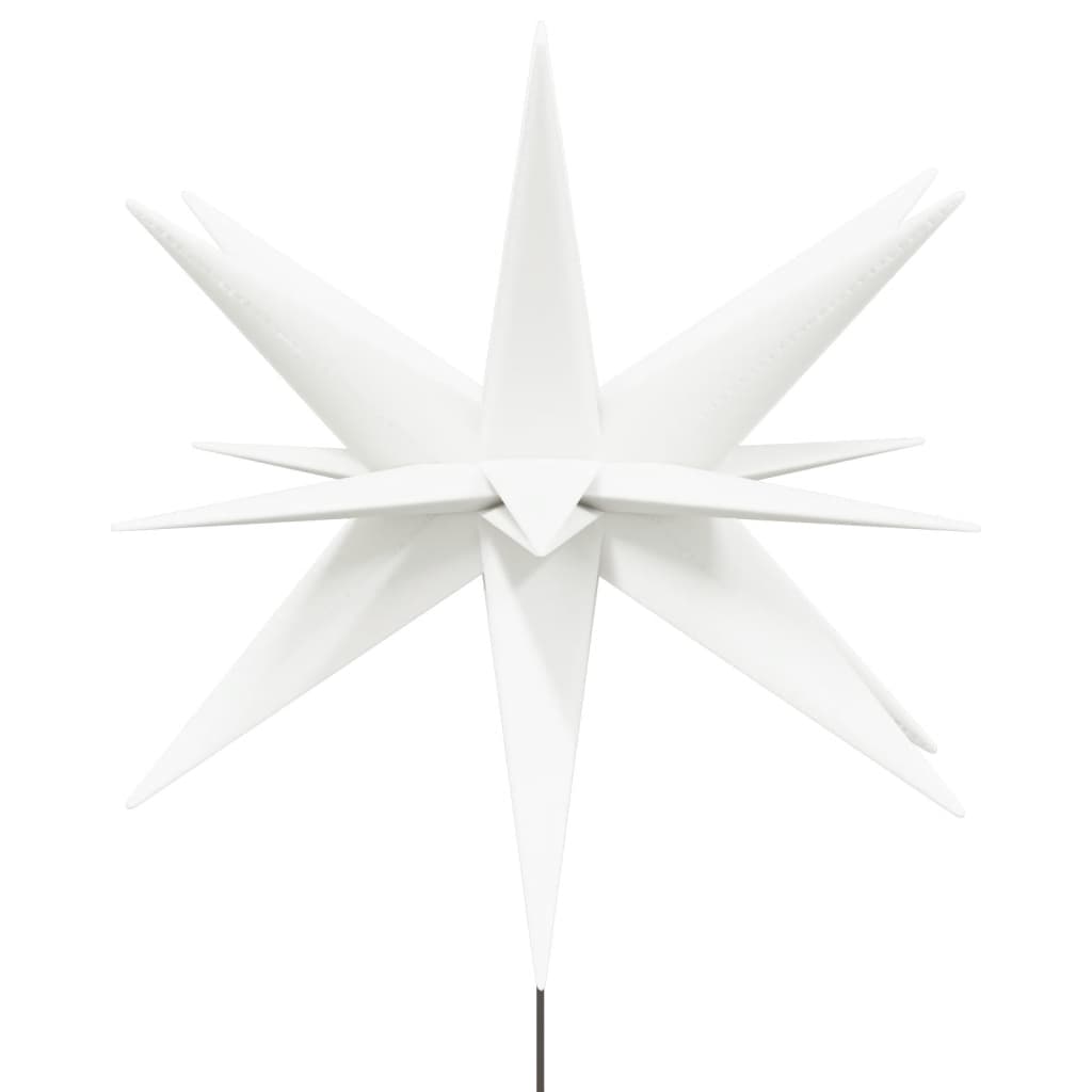 vidaXL Svítící vánoční hvězdy s hroty 3 ks LED skládací bílé 35 cm