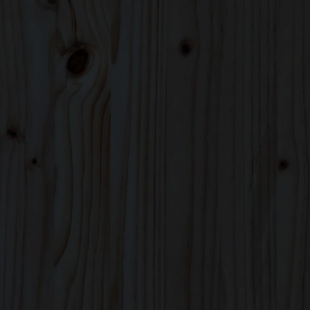 vidaXL Kryt na stojan slunečníku černý masivní borové dřevo