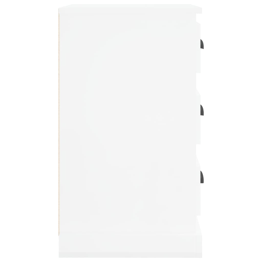 vidaXL Noční stolek bílý s vysokým leskem 39x39x67 cm kompozitní dřevo