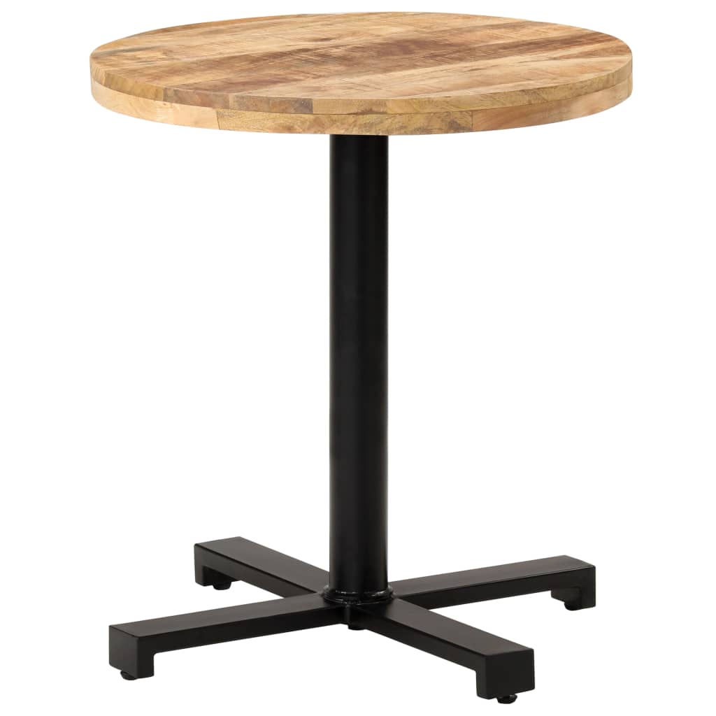 vidaXL Bistro stůl kulatý Ø 70 x 75 cm hrubé mangovníkové dřevo