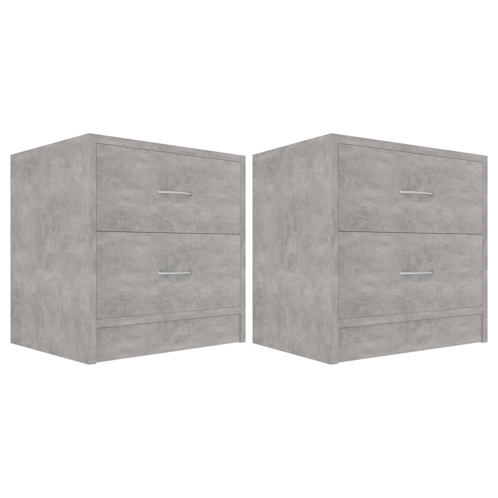 vidaXL Noční stolky 2 ks betonově šedé 40 x 30 x 40 cm dřevotříska