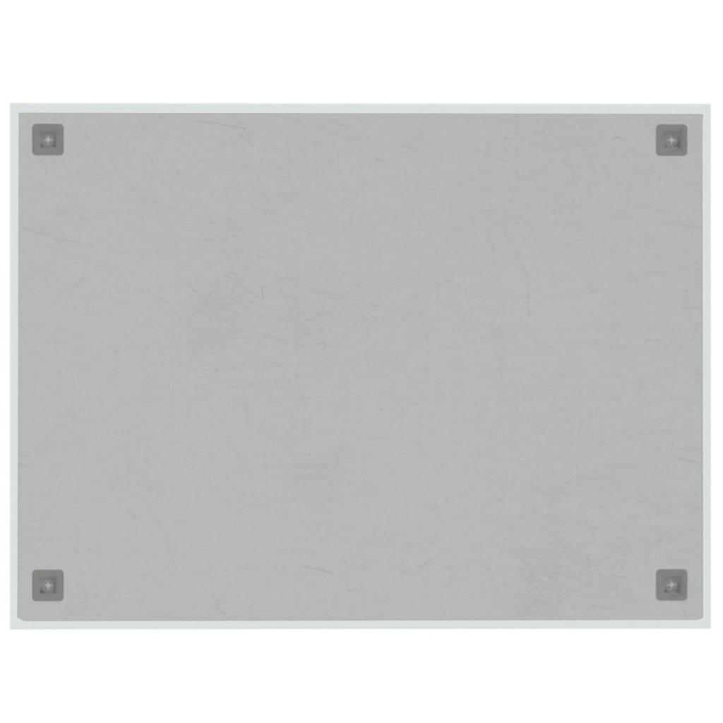 vidaXL Nástěnná magnetická tabule bílá 80 x 60 cm tvrzené sklo