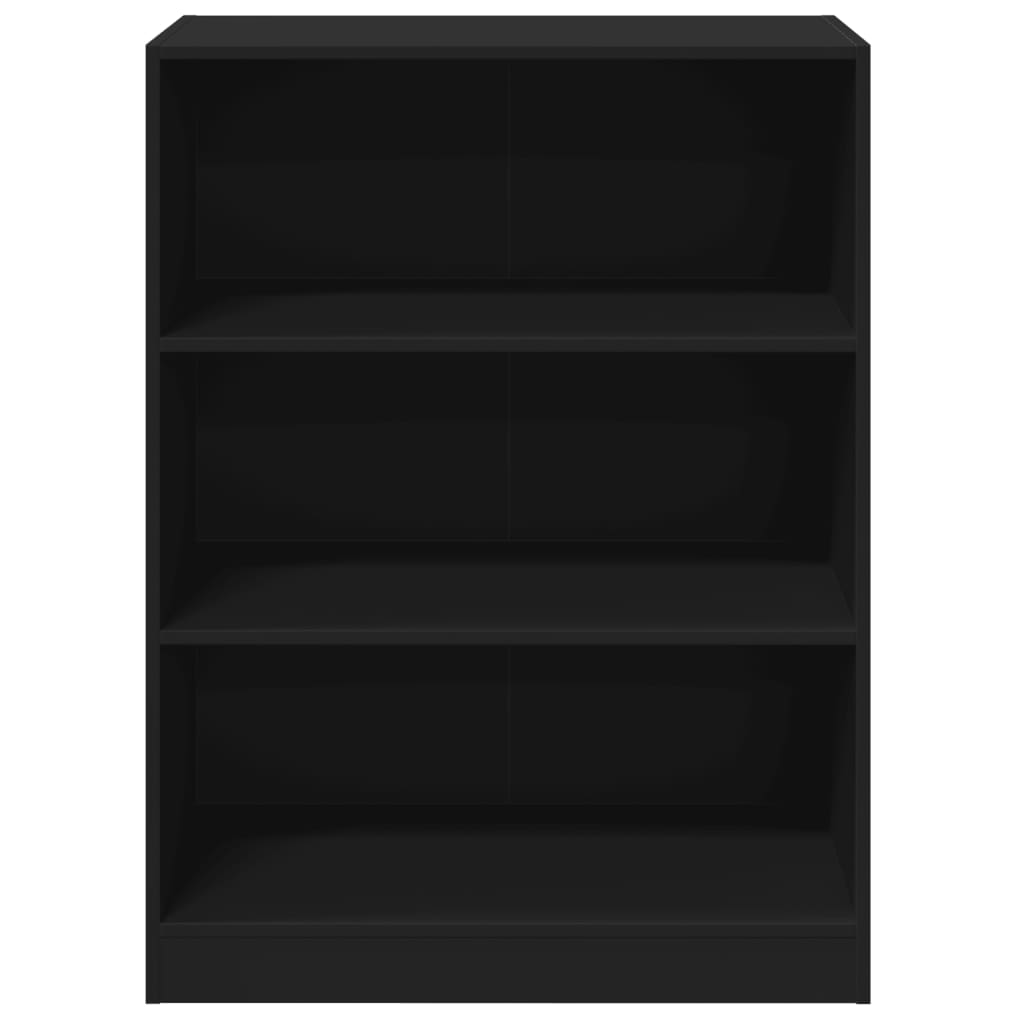 vidaXL Šatní skříň černá 77 x 48 x 102 cm kompozitní dřevo