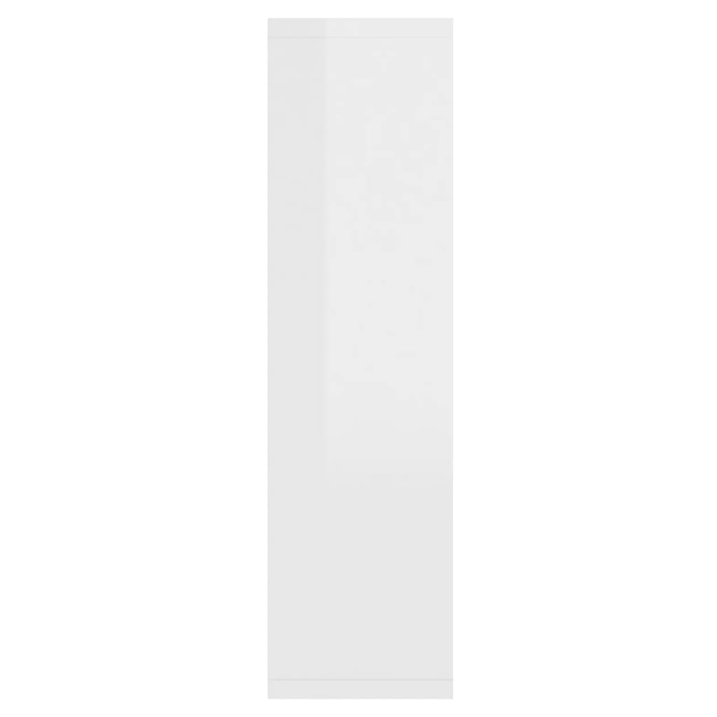 vidaXL Zrcadlová skříňka s LED bílá s vysokým leskem 76 x 15 x 55 cm