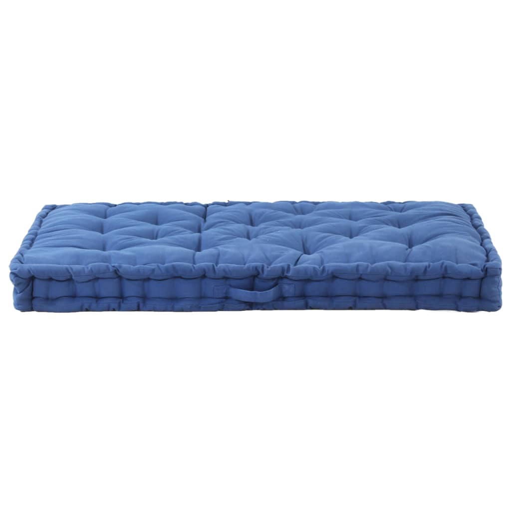 vidaXL Poduška na nábytek z palet bavlna 120 x 80 x 10 cm světle modrá