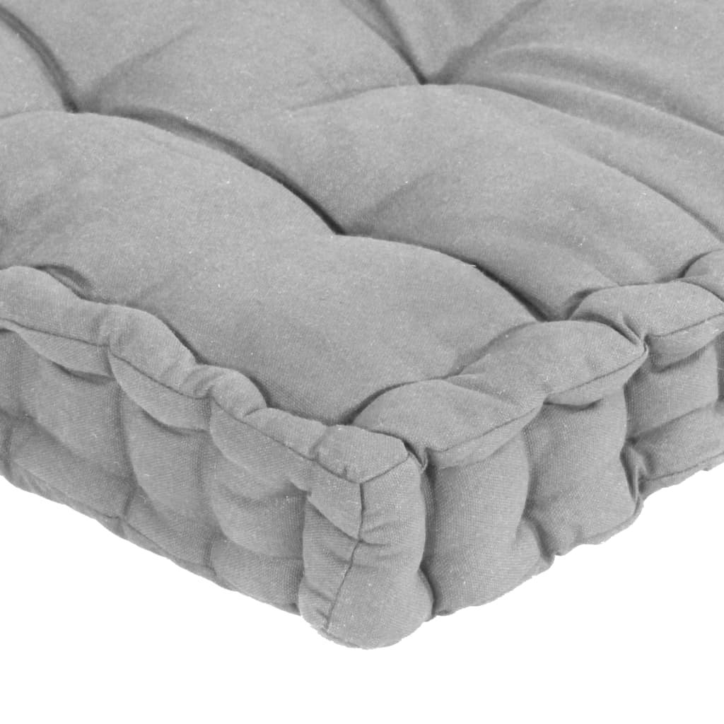 vidaXL Podušky na nábytek z palet 4 ks šedé bavlna