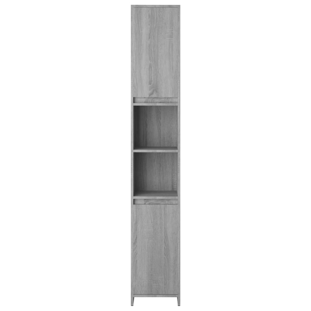 vidaXL Koupelnová skříňka šedá sonoma 30x30x183,5 cm kompozitní dřevo