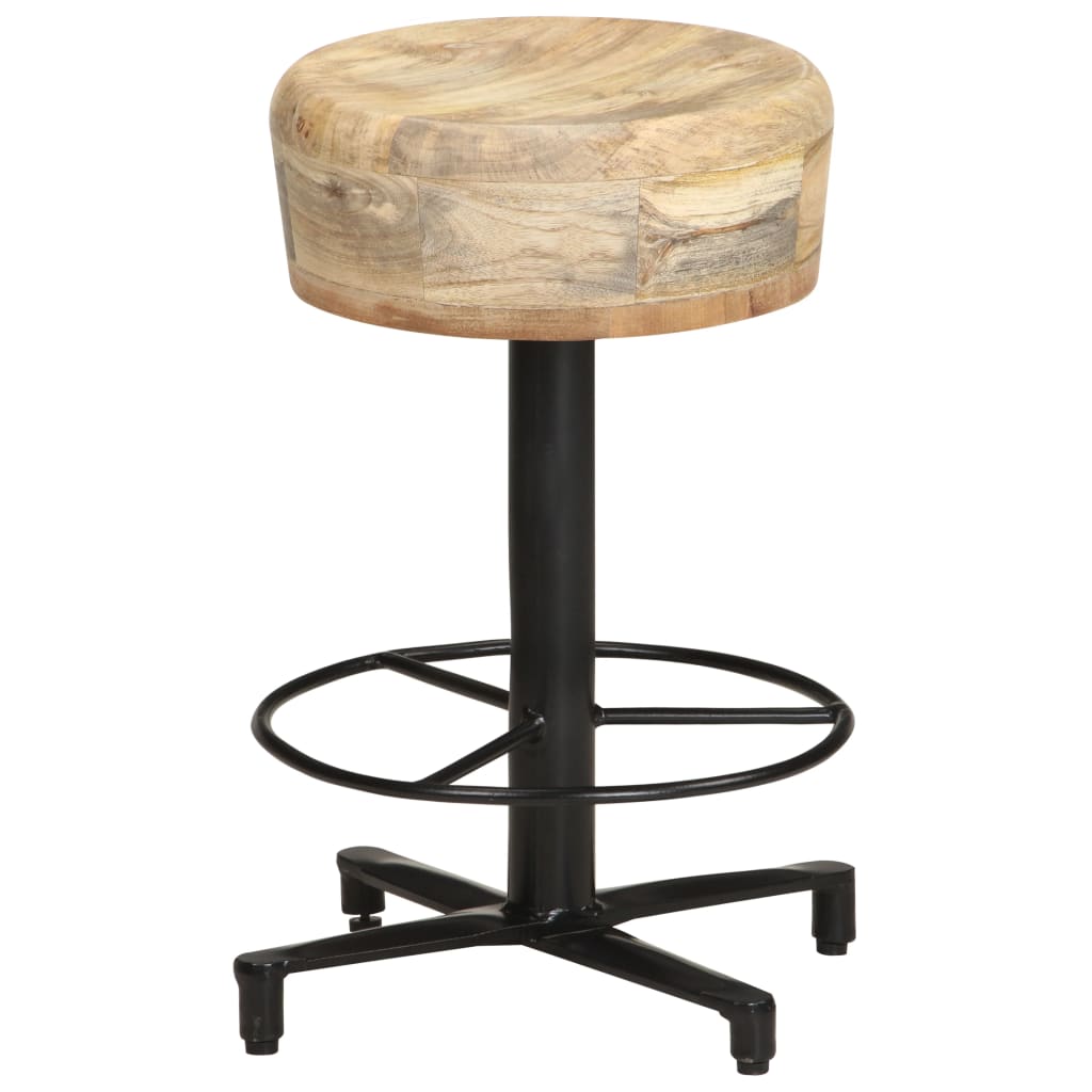 vidaXL Barové stoličky 2 ks 52 cm masivní mangovníkové dřevo