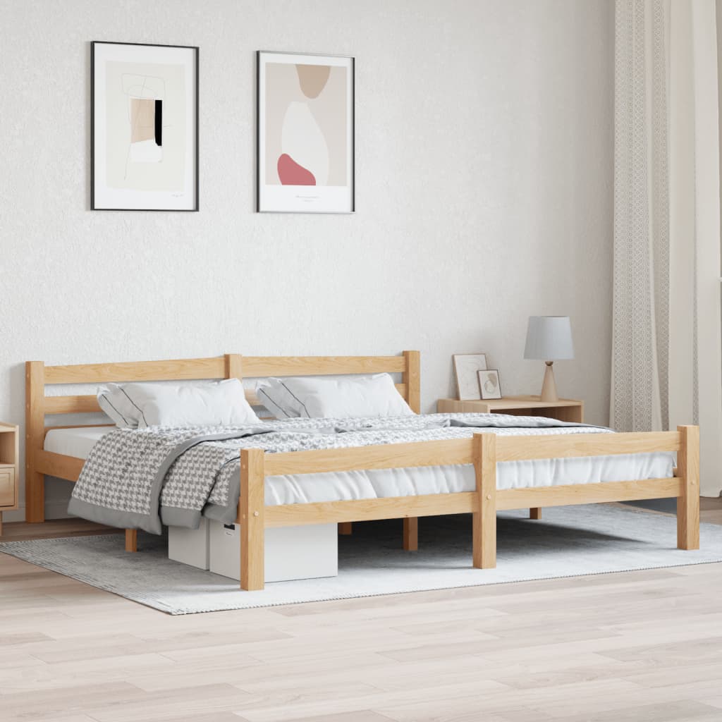 vidaXL Rám postele masivní borové dřevo 180 x 200 cm