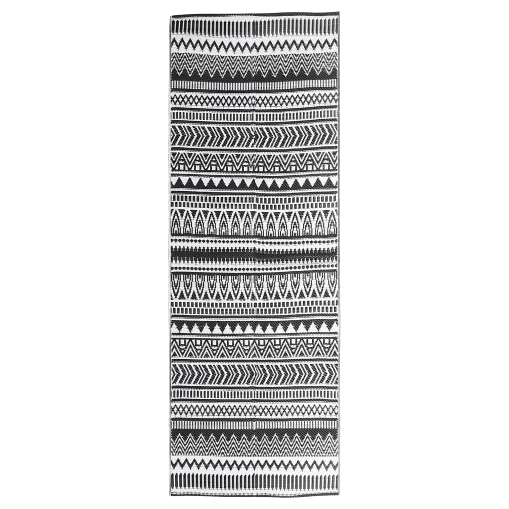 vidaXL Venkovní koberec černý 80 x 150 cm PP