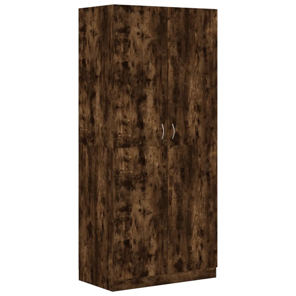 vidaXL Šatní skříň kouřový dub 90 x 52 x200 cm kompozitní dřevo