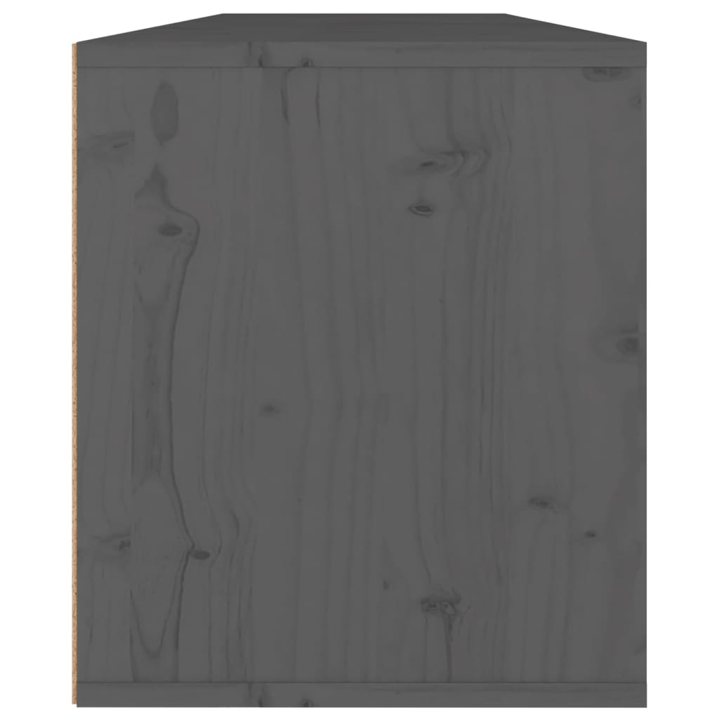 vidaXL Nástěnné skříňky 2 ks šedé 60 x 30 x 35 cm masivní borové dřevo