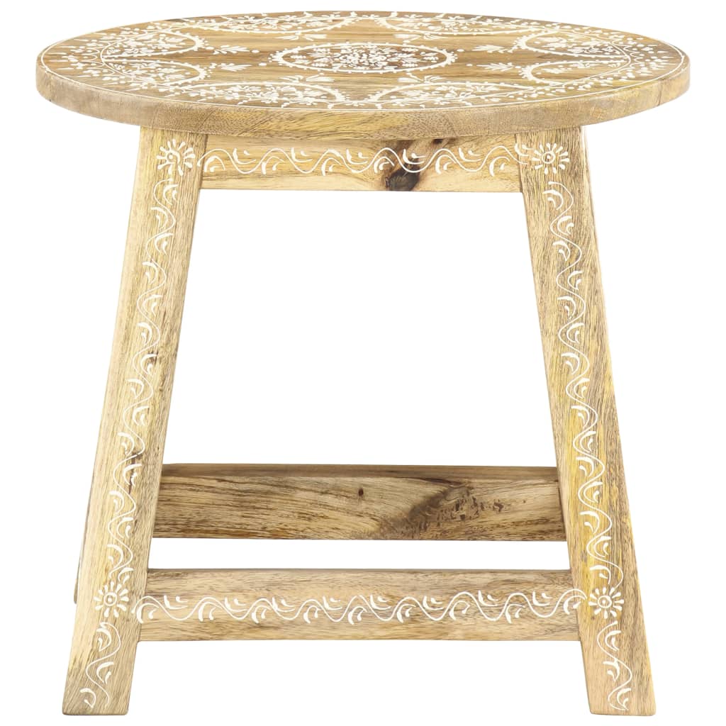 vidaXL Ručně natíraná stolička 38 x 38 x 35 cm masivní mangovník