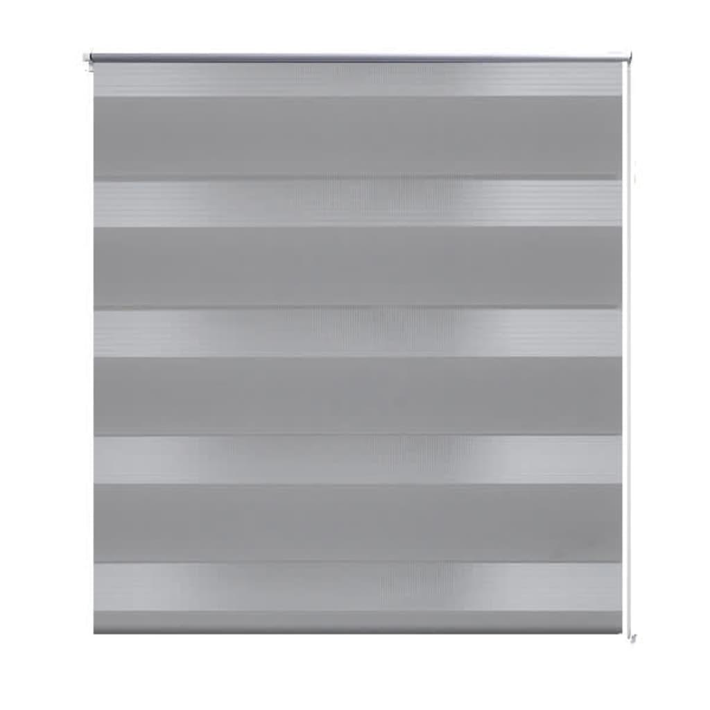 Roleta den a noc / Zebra / Twinroll 140x175 cm šedá