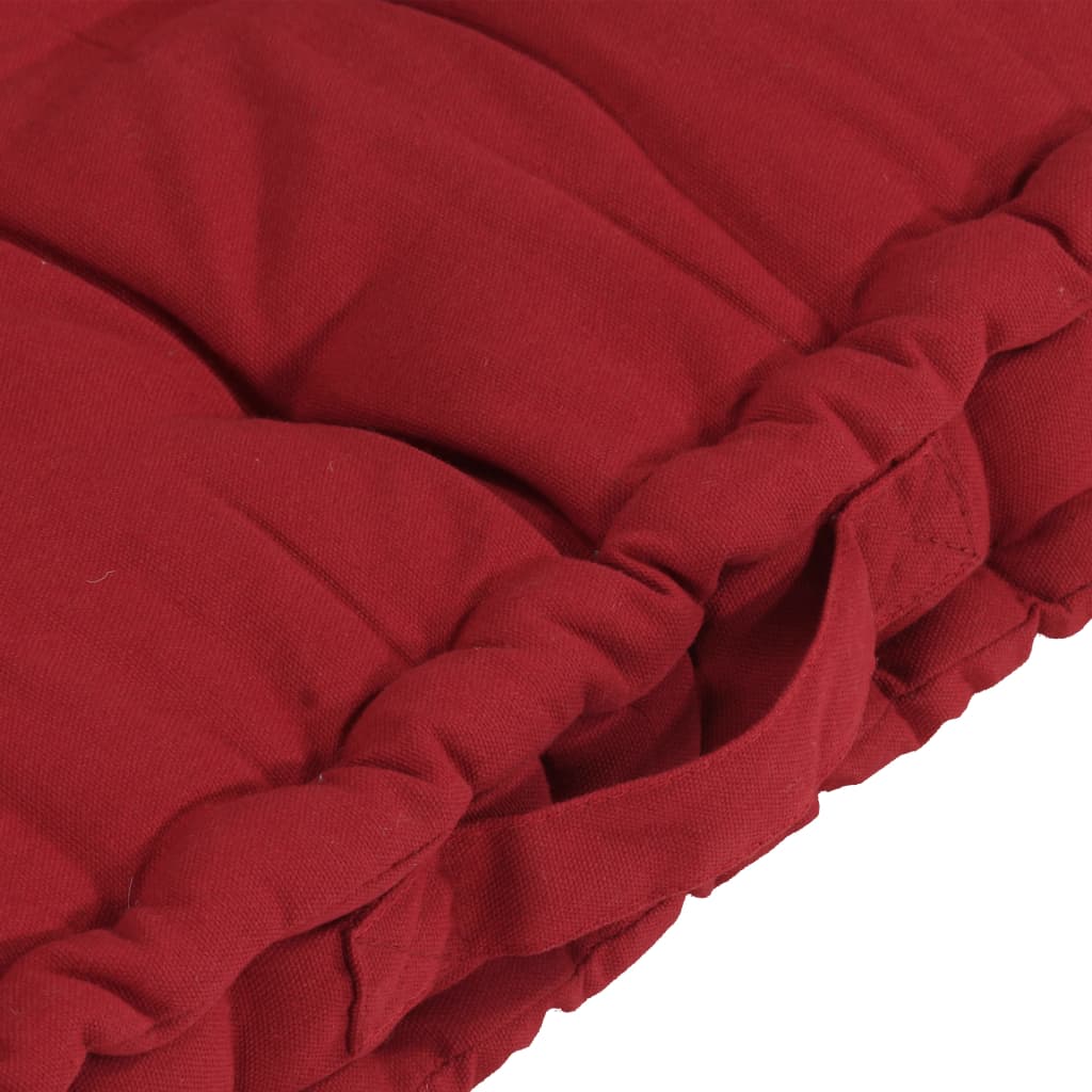 vidaXL Podušky na nábytek z palet 6 ks burgundské bavlna