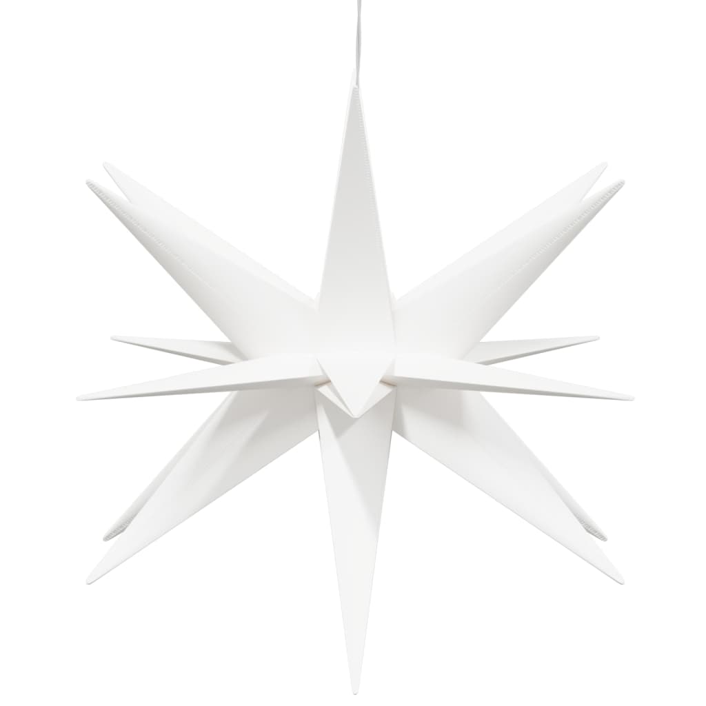 vidaXL Svítící vánoční hvězdy s LED 3 ks skládací bílé