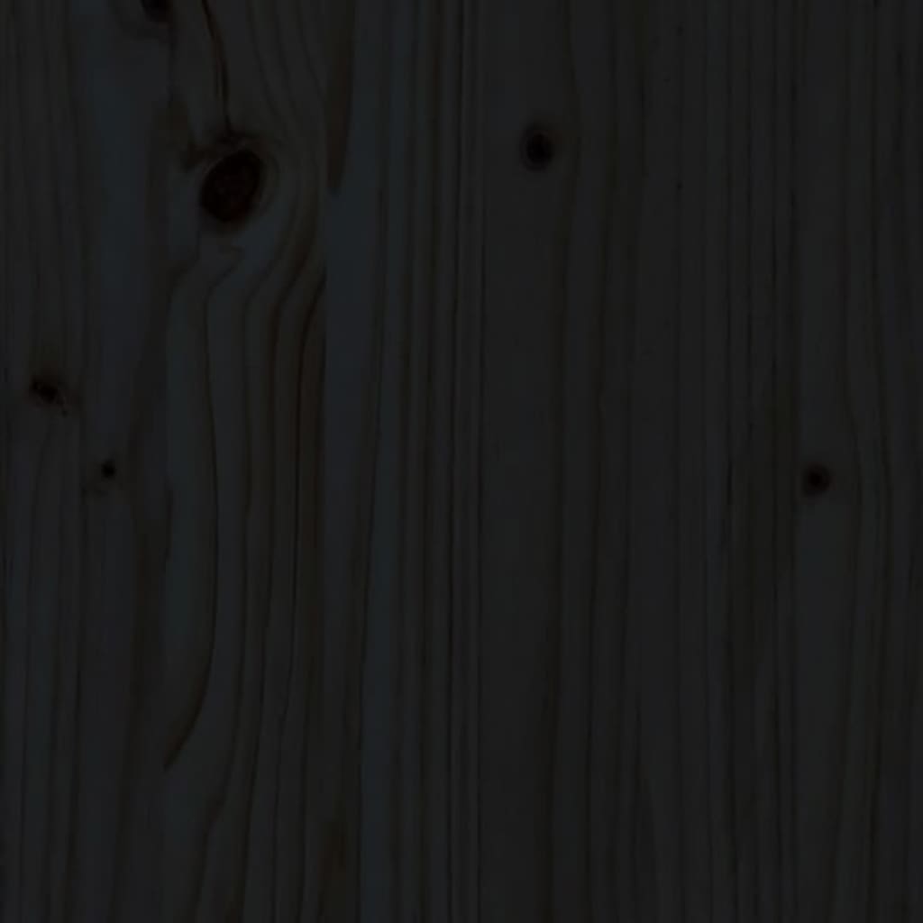 vidaXL Čelo postele černé 80,5 x 4 x 100 cm masivní borovice