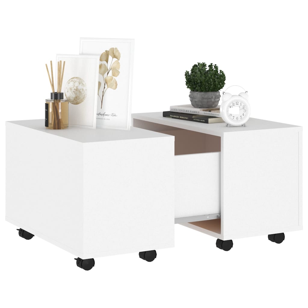 vidaXL Konferenční stolek bílý 60 x 60 x 38 cm dřevotříska