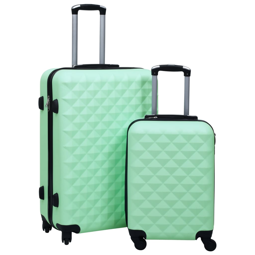 vidaXL Sada skořepinových kufrů na kolečkách 2 ks mátová ABS