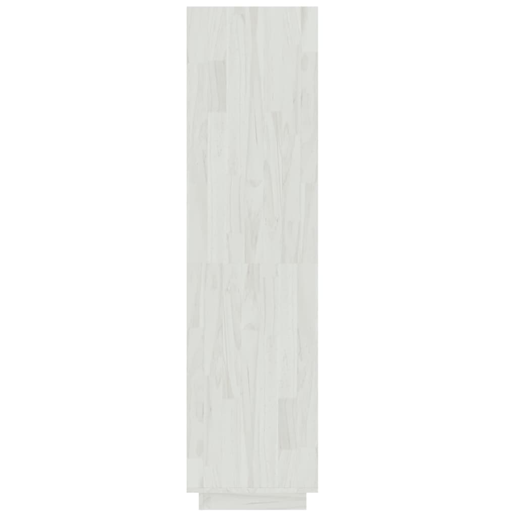 vidaXL Knihovna / dělicí stěna bílá 60 x 35 x 135 cm masivní borovice