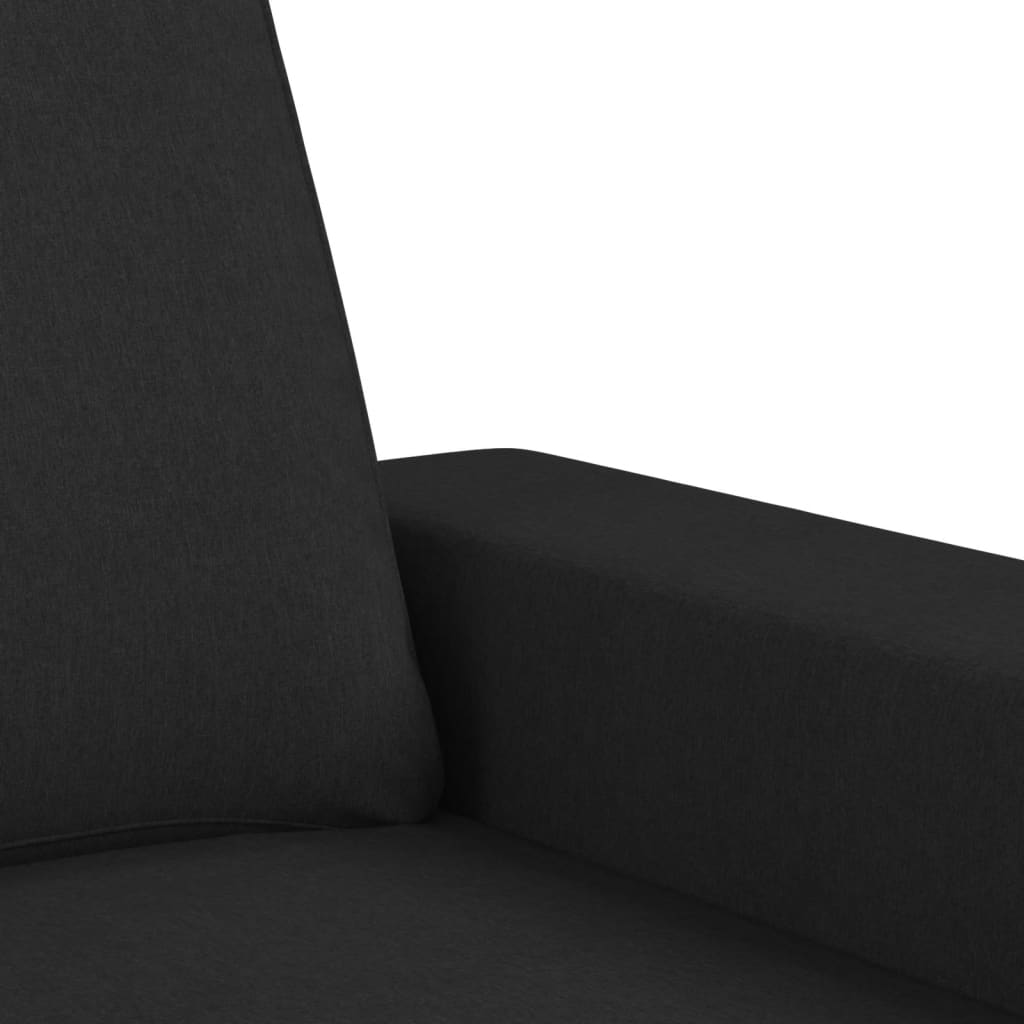 vidaXL 2dílná sedací souprava černá textil