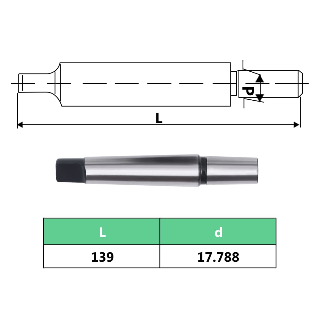 vidaXL Rychloupínací sklíčidlo MT3–B18 s rozsahem 16 mm upínací rozsah